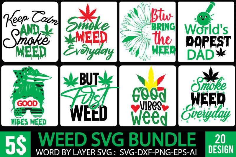 Weed SVG Bundle, Weed SVG Bundle Quotes, Cannabis SVG Bundle SVG BlackCatsMedia 