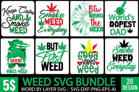 Weed SVG Bundle, Weed SVG Bundle Quotes, Cannabis SVG Bundle SVG BlackCatsMedia 