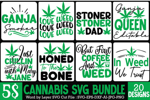 Weed SVG Bundle,Cannabis SVG Bundle, Weed Limit 420 SVG Design , Ganja Smoker SVG Cut File, Weed SVG Design, Ganja Smoker Sublimation Design,Cannabis SVG Cut File, Cannabis SVG Design, Cannabis SVG design SVG BlackCatsMedia 