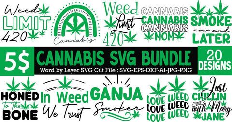 Weed SVG Bundle,Cannabis SVG Bundle, Weed Limit 420 SVG Design , Ganja Smoker SVG Cut File, Weed SVG Design, Ganja Smoker Sublimation Design,Cannabis SVG Cut File, Cannabis SVG Design, Cannabis SVG design SVG BlackCatsMedia 