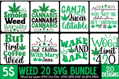 Weed SVG Bundle,Cannabis SVG Bundle,Cannabis Sublimation PNG,Smoker Sublimation Design,Cannabis SVG Cut File, Cannabis SVG Design, Cannabis SVG design SVG BlackCatsMedia 
