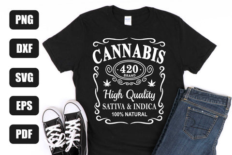 Weed Svg, Marijuana Svg, Cannabis Svg, 420 Svg, Weed Whiskey Label Svg SVG Litke Designs 