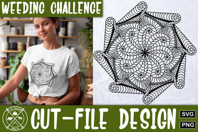 Weeding Challenge Mandala 2|Mandala SVG SVG Last Frontier Design Co. 