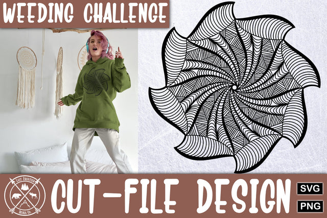 Weeding Challenge Mandala 3|Mandala SVG SVG Last Frontier Design Co. 