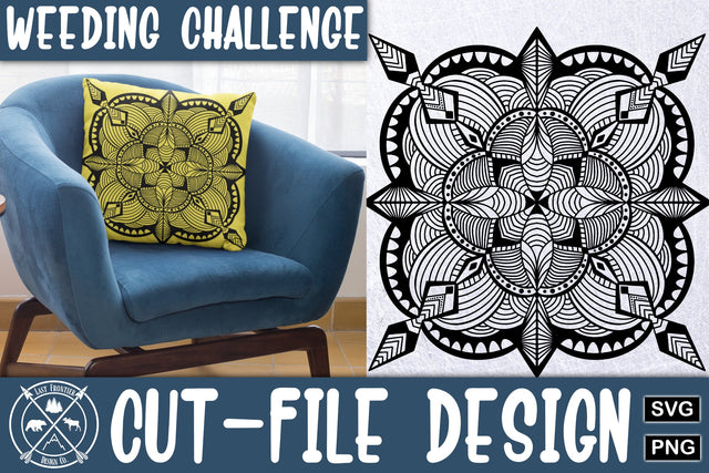 Weeding Challenge Mandala 4|Mandala SVG SVG Last Frontier Design Co. 