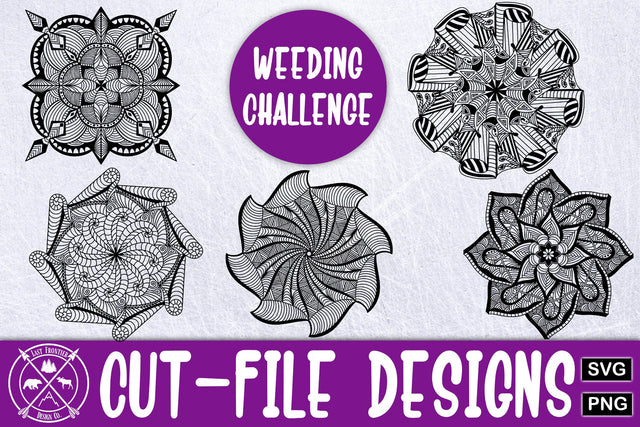 Weeding Challenge Mandala Bundle|Mandala SVG SVG Last Frontier Design Co. 