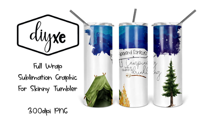 Weekend Forecast | 20oz Tumbler | Lake Sublimation Sublimation DIYxe Designs 