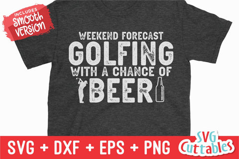 Weekend Forecast Golfing svg - Golf svg - Golf Sublimation - svg - eps - dxf - png - Distressed - Silhouette - Cricut - Digital File SVG Svg Cuttables 