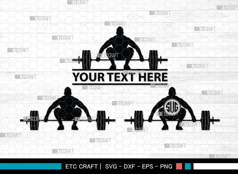 Weight Lifting Man Monogram, Weight Lifting Man Silhouette, Weight Lifting Man SVG, Weight Lifting Svg, Bodybuilder Svg, SB00416 SVG ETC Craft 