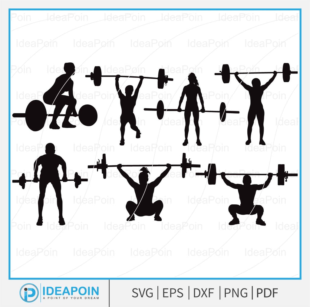 Weight Lifting Svg Weight Lifting Svg Bundle Weight Lifting Women Svg Gym Silhouette Weight 