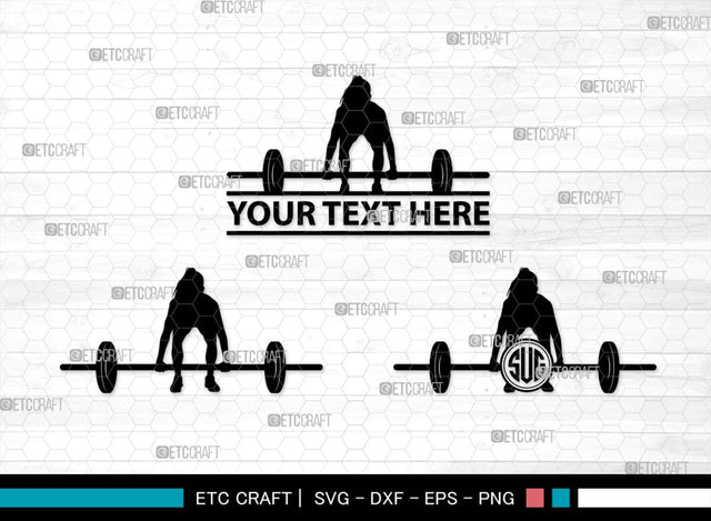Weight Lifting Women Monogram, Weight Lifting Women Silhouette, Weight Lifting Women SVG, Weight Lifting Svg, Bodybuilder Svg, SB00417 SVG ETC Craft 