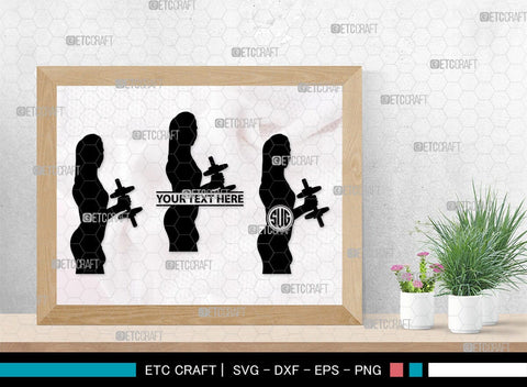 Weight Lifting Women Monogram, Weight Lifting Women Silhouette, Weight Lifting Women SVG, Weight Lifting Svg, Bodybuilder Svg, SB00417 SVG ETC Craft 