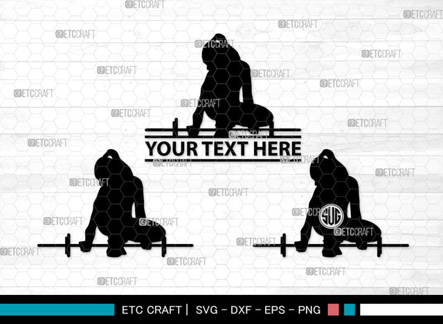 Weight Lifting Women Monogram, Weight Lifting Women Silhouette, Weight Lifting Women SVG, Weight Lifting Svg, Bodybuilder Svg, SB00417 SVG ETC Craft 