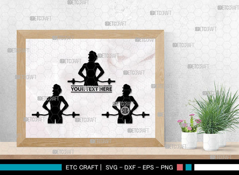 Weight Lifting Women Monogram, Weight Lifting Women Silhouette, Weight Lifting Women SVG, Weight Lifting Svg, Bodybuilder Svg, SB00417 SVG ETC Craft 