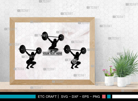 Weight Lifting Women Monogram, Weight Lifting Women Silhouette, Weight Lifting Women SVG, Weight Lifting Svg, Bodybuilder Svg, SB00417 SVG ETC Craft 