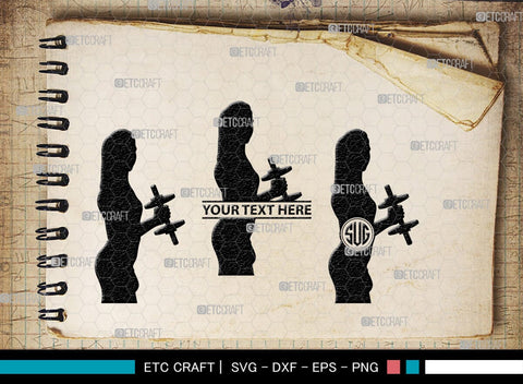 Weight Lifting Women Monogram, Weight Lifting Women Silhouette, Weight Lifting Women SVG, Weight Lifting Svg, Bodybuilder Svg, SB00417 SVG ETC Craft 