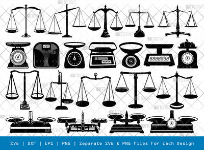 Weight Scale SVG, Weighter Silhouette, Balance Svg, Law Balance Svg, Libra Svg, Justice Svg, Scale Svg, Lawyer Svg, Weighter Bundle SVG ETC Craft 