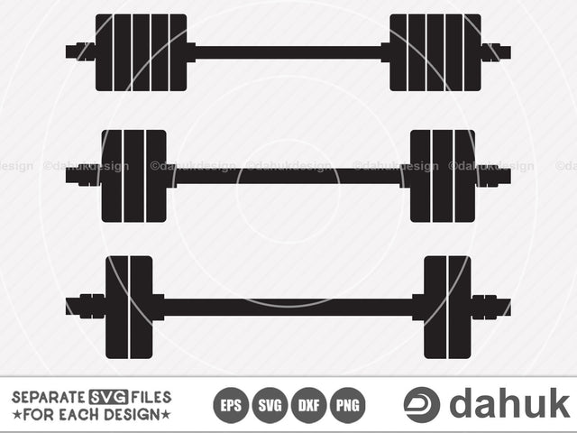 Weightlifting svg, Gym Weightlifting, Cut file, for silhouette, svg, eps, dxf, png, clipart, cricut design space, vinyl cut files SVG dahukdesign 