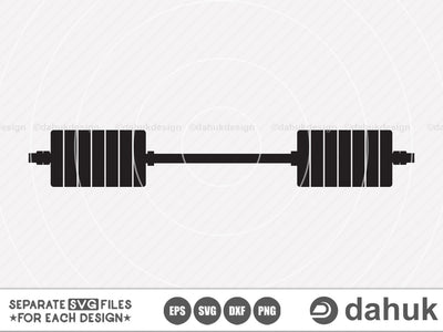 Weightlifting svg, Gym Weightlifting, Cut file, for silhouette, svg, eps, dxf, png, clipart, cricut design space, vinyl cut files SVG dahukdesign 