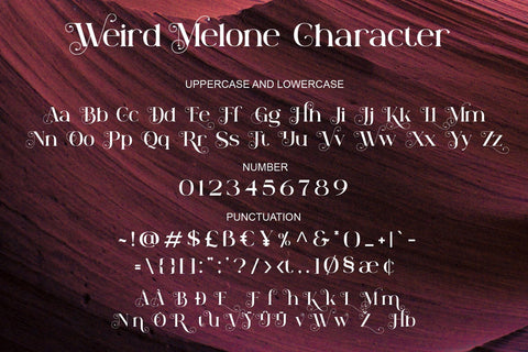 Weird Melone Font letterstockstd 