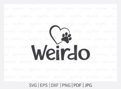 Weirdo svg, Dog Bandana svg, Dogs svg, Dog Shirt svg, Dog Bandana svg Vector, Dog Bandana Designs, Dog Life svg, Dog Lover svg, Dog Mom svg, Dog quotes SVG Dinvect 