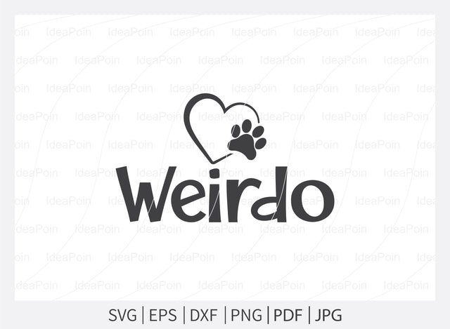 Weirdo svg, Dog Bandana svg, Dogs svg, Dog Shirt svg, Dog Bandana svg Vector, Dog Bandana Designs, Dog Life svg, Dog Lover svg, Dog Mom svg, Dog quotes SVG Dinvect 
