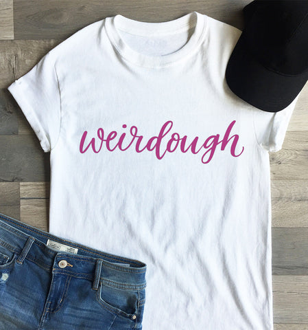 Weirdough Hand Lettered SVG Cut File, Chef, Baker, Cook, Pie, Bread Maker SVG Maple & Olive Designs 