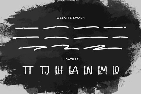 WELATTE BRUSH Font gatype 