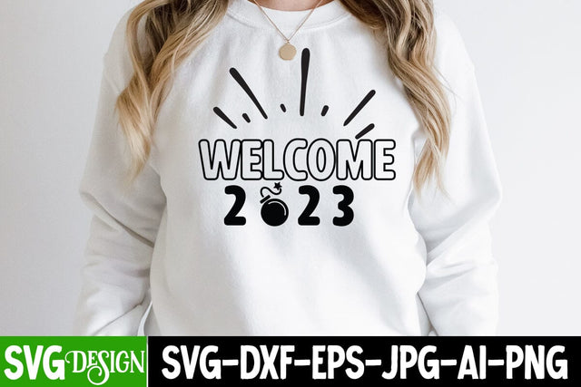 Welcome 2023 SVG Cut File SVG BlackCatsMedia 