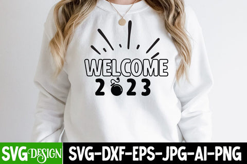 Welcome 2023 SVG Cut File SVG BlackCatsMedia 