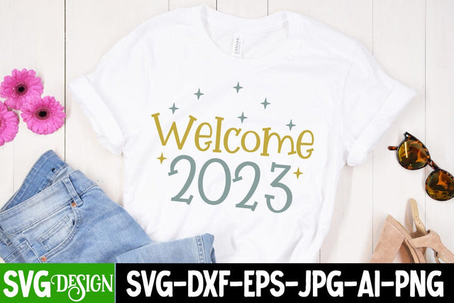 Welcome 2023 SVG Cut File SVG BlackCatsMedia 