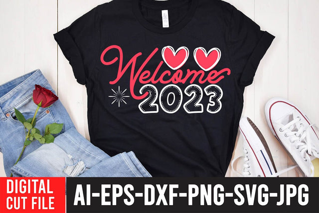Welcome 2023 SVG Cut File SVG BlackCatsMedia 