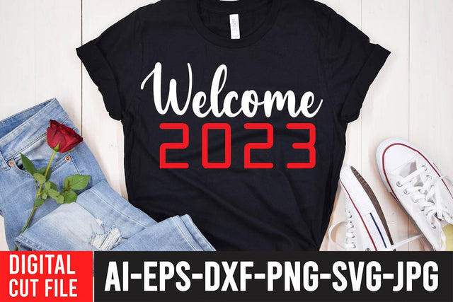 Welcome 2023 SVG Cut File SVG BlackCatsMedia 