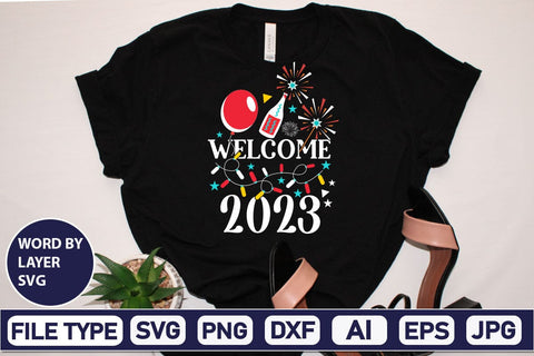 Welcome 2023 SVG Cut File SVG DesignPlante 503 