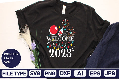Welcome 2023 SVG Cut File SVG DesignPlante 503 