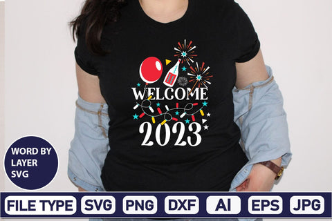 Welcome 2023 SVG Cut File SVG DesignPlante 503 