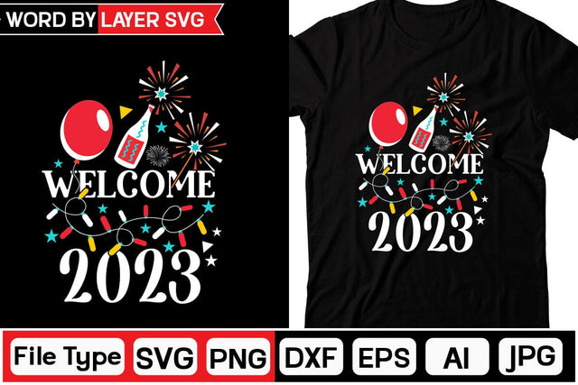 Welcome 2023 SVG Cut File SVG DesignPlante 503 