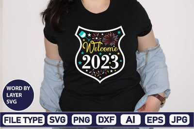 Welcome 2023 SVG Design SVGs,Quotes and Sayings,Food & Drink,On Sale, Print & Cut SVG DesignPlante 503 