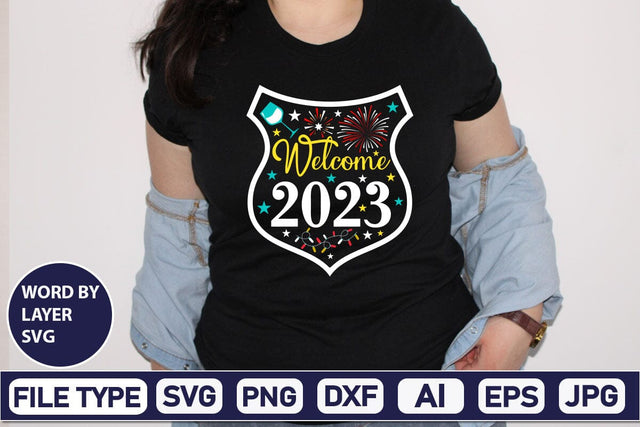 Welcome 2023 SVG Design SVGs,Quotes and Sayings,Food & Drink,On Sale, Print & Cut SVG DesignPlante 503 