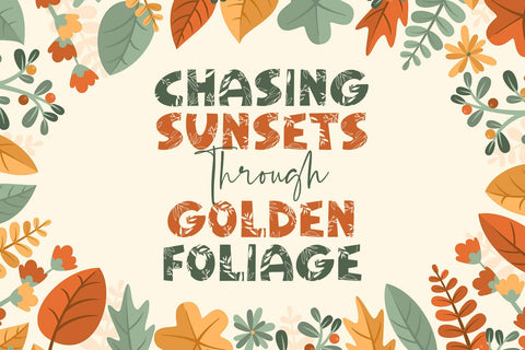 Welcome Autumn - Display Font Font Alpaprana Studio 