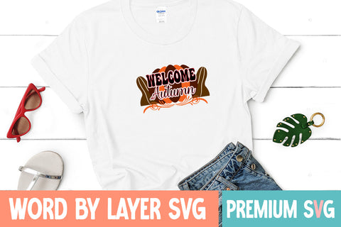 Welcome Autumn SVG CUT FILE SVG Blessedprint 