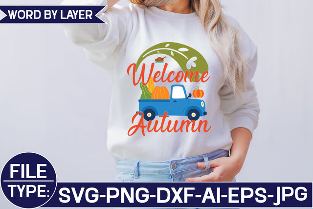 Welcome Autumn SVG Cut File SVG Studio Innate 