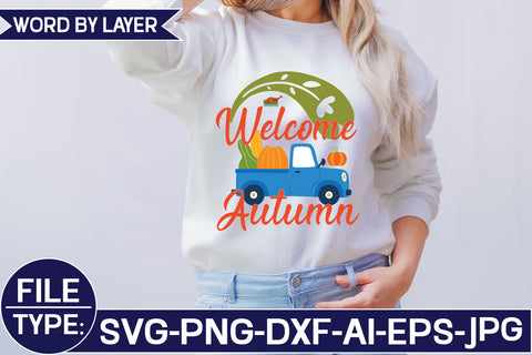 Welcome Autumn SVG Cut File SVG Studio Innate 