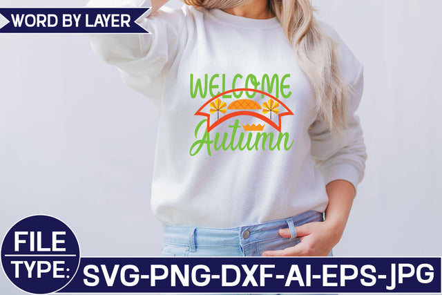 Welcome Autumn SVG Cut File SVG Studio Innate 