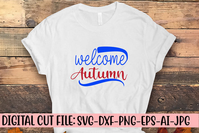 Welcome Autumn SVG Cut File SVG Syaman 