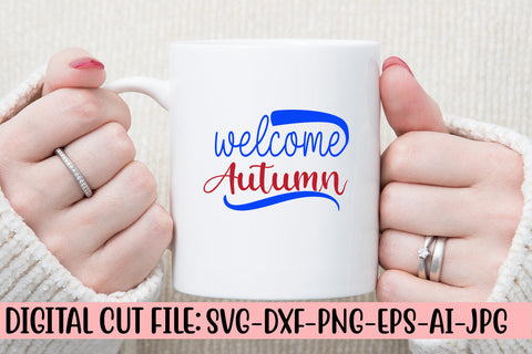 Welcome Autumn SVG Cut File SVG Syaman 