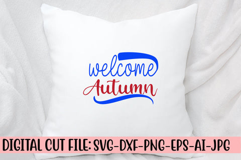 Welcome Autumn SVG Cut File SVG Syaman 