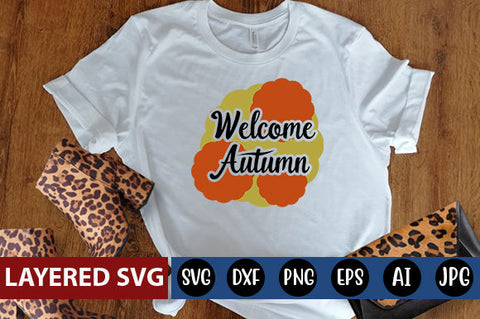 welcome autumn svg cute file SVG Blessedprint 