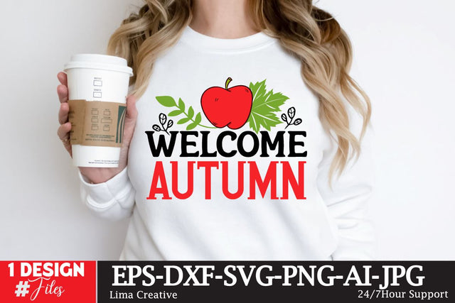 Welcome Autumn SVG Design SVG Insomnia Std 