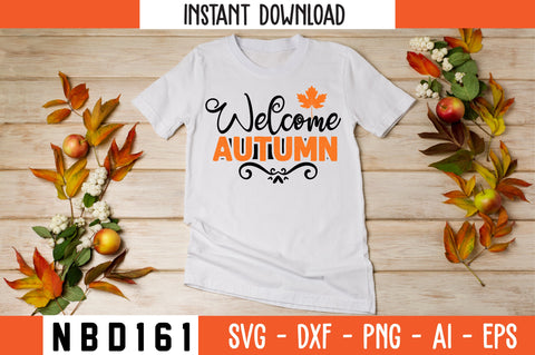 Welcome Autumn Svg Design SVG Nbd161 